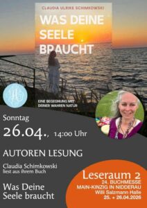 Bild von Plakat Lesung Claudia Schimkowski Nidderau 2026